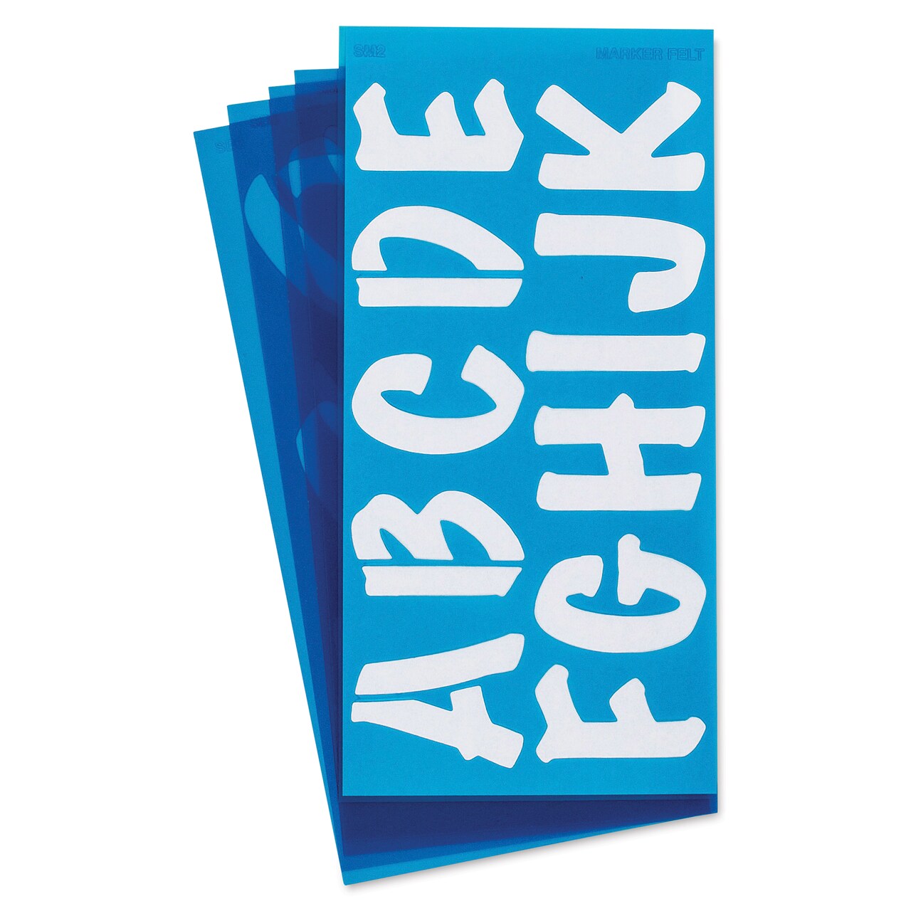 Westcott BetterLetter Plastic Letter Stencils - 2", Capital and Lower Case, Marker